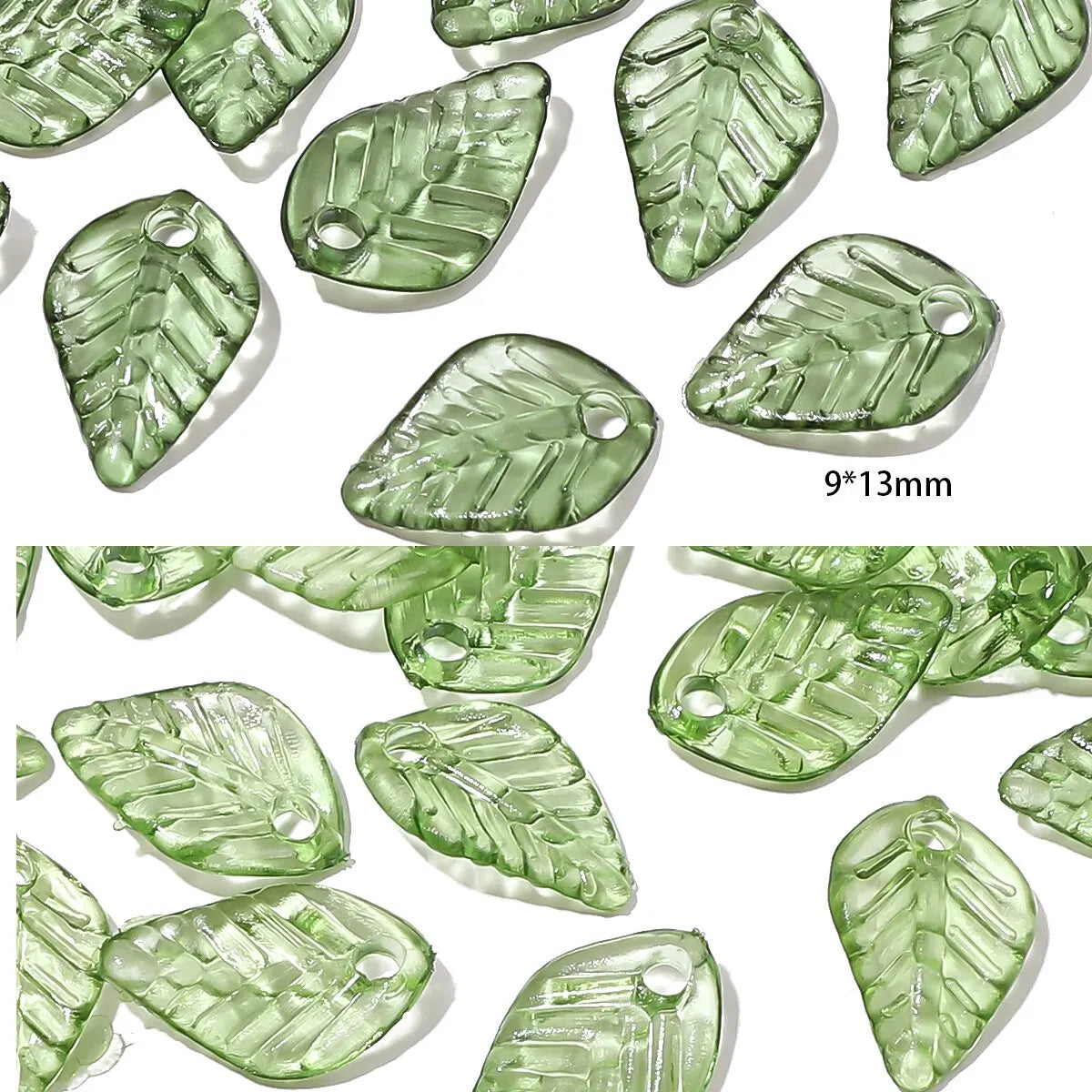 100pcs Acrylic Leaf Beads for DIY Jewelry Making & Crafts Craft Beads Richie's style3