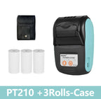 GOOJPRT PT-210 58mm Bluetooth Thermal Printer | Android iOS Bluetooth Thermal Printer Richie's Green 3 Rolls Bag