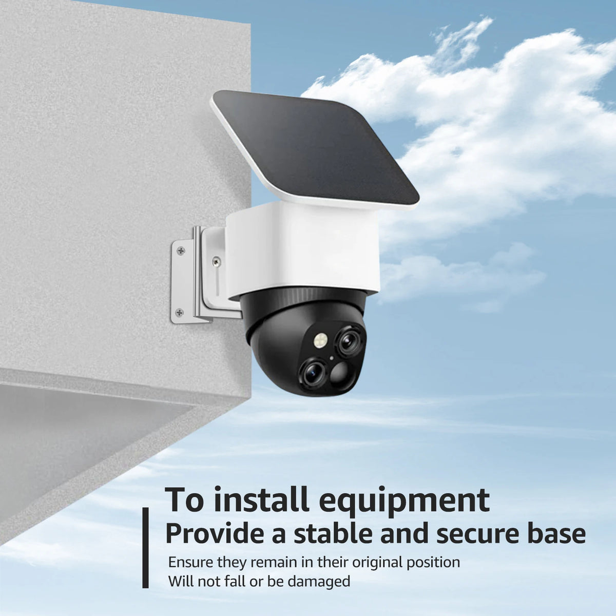 Stainless Steel Corner Wall Mount Bracket for Security Cameras Camera Mount Bracket Richie's