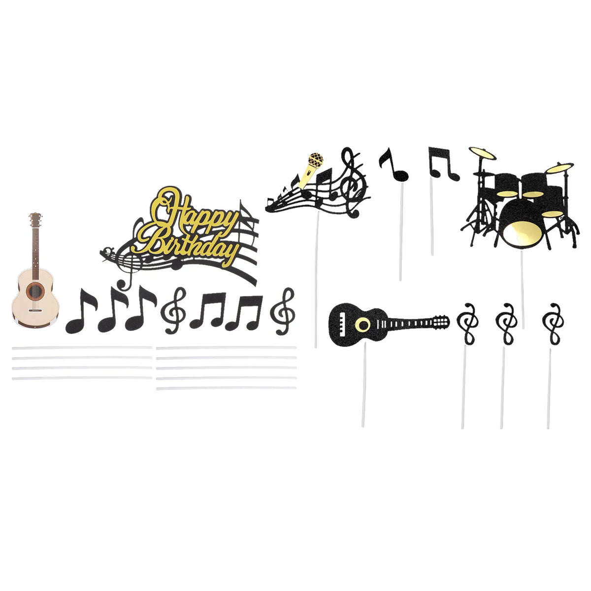 32Pcs Music Note & Guitar Cake Toppers | Music Party Decor Cake Toppers Set Richie's other