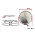 304 Stainless Steel Sanitary Clamp End Cap Fitting 25.4–155mm Sanitary Pipe Fitting Richie's A9
