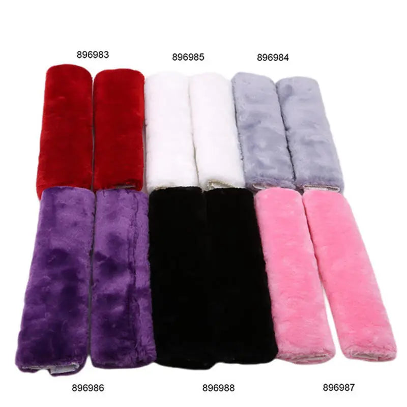 2Pcs Plush Car Seat Belt Shoulder Cover Pad – Auto Interior Seat Belt Cover Richie's