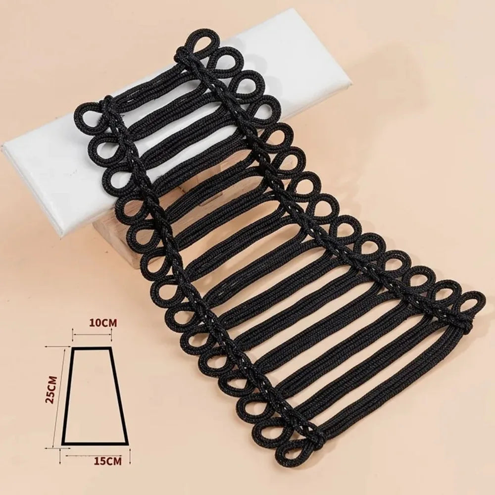 Handmade Gold Cord Baroque Applique Patch – Large Uniform Style Clothing Applique Patch Richie's C Black L