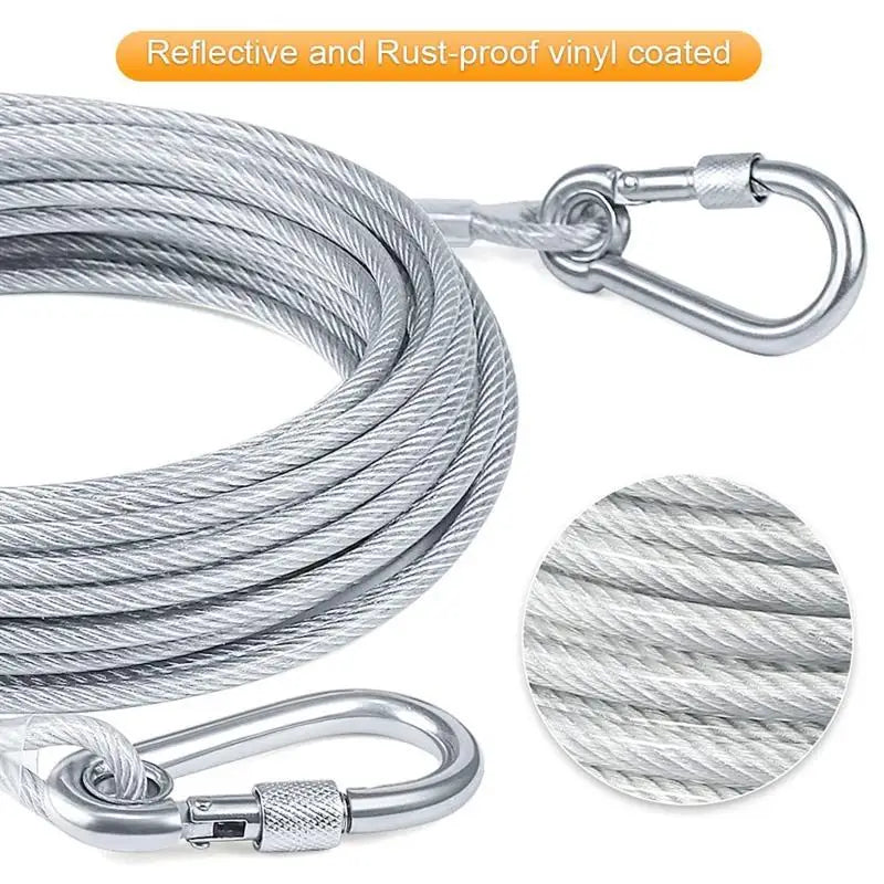 Stainless Steel Wire Rope Clothesline with Metal Buckle | Indoor & Outdoor Wire Rope Clothesline Richie's