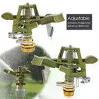 Metal 360° Pulsating Sprinkler 1/2 & 3/4 Inch Garden Irrigation Garden Sprinkler Richie's