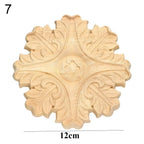 Floral Wood Carved Appliques – Decorative Furniture Corner Accents