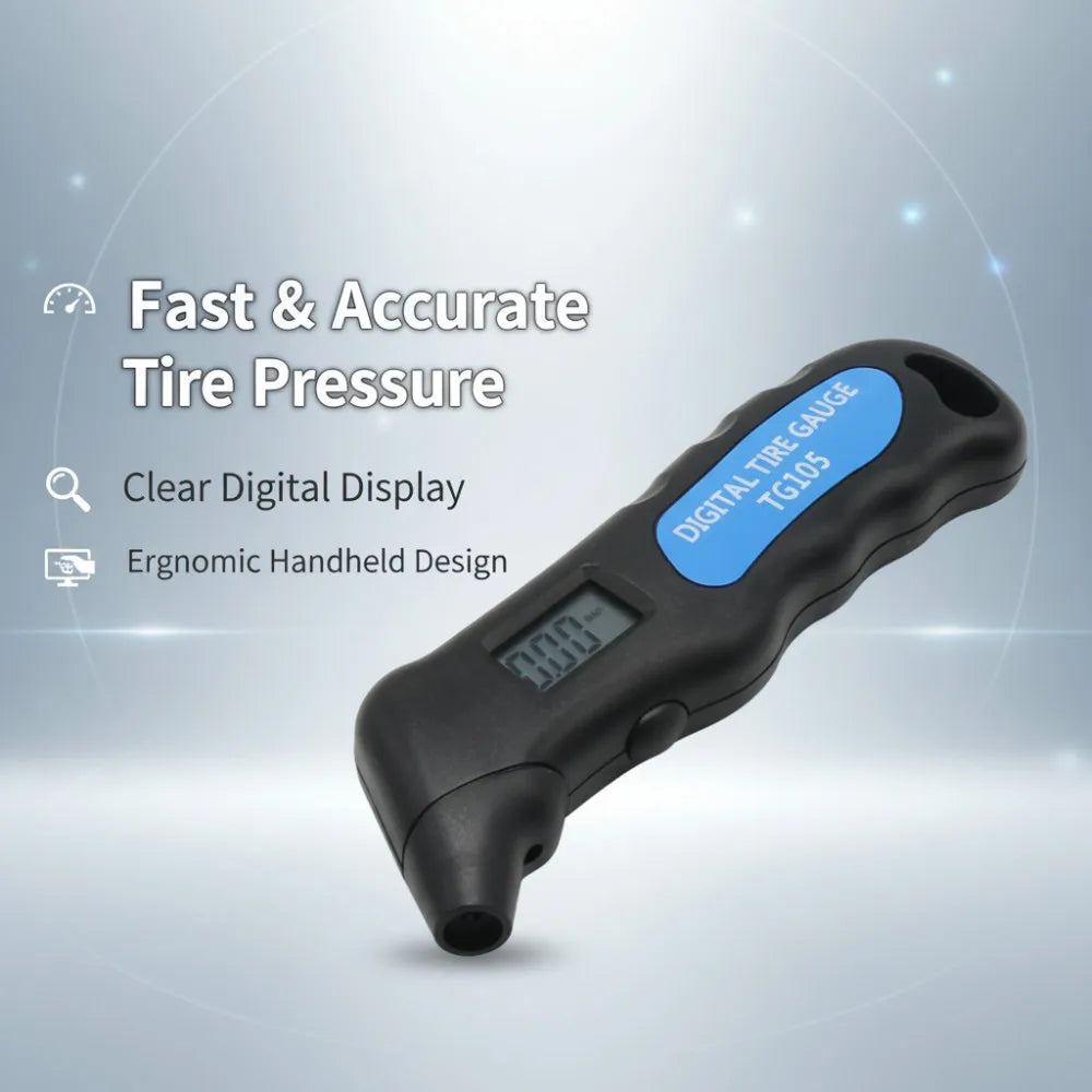 Digital Tire Pressure Gauge LCD PSI Meter – Car & Motorcycle Tire Pressure Gauge Richie's