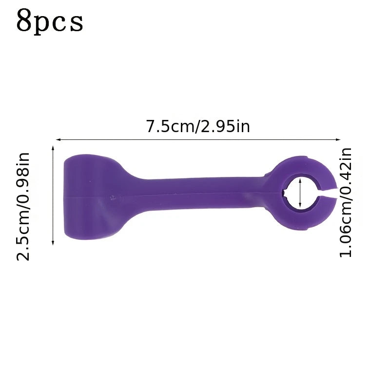 Wine Glass Holder Rack – Dishwasher-Safe, 4 or 8 Pcs Set Wine Glass Rack Richie's Purple-8pcs