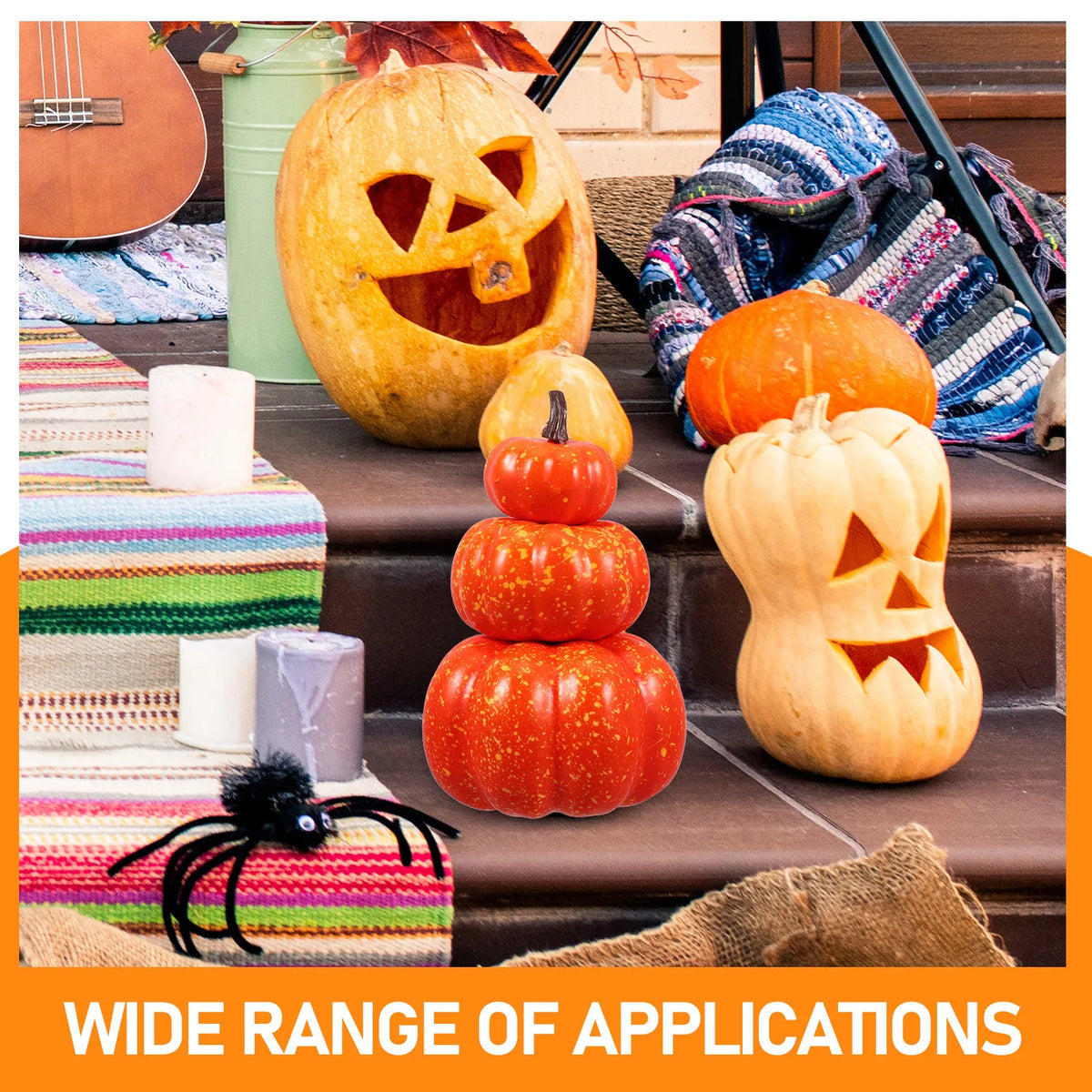 Foam Fake Pumpkin – Halloween & Farmhouse Tabletop Decor Halloween Pumpkin Decor Richie's
