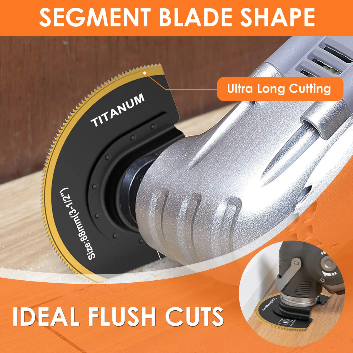 Titanium Coated Oscillating Multitool Saw Blades 5/6Pcs Oscillating Saw Blades Richie's