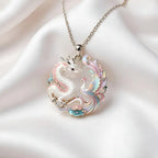 Nine-Tailed Fox Enamel Pendant Necklace | Chinese Mythology Enamel Pendant Necklace Richie's A4