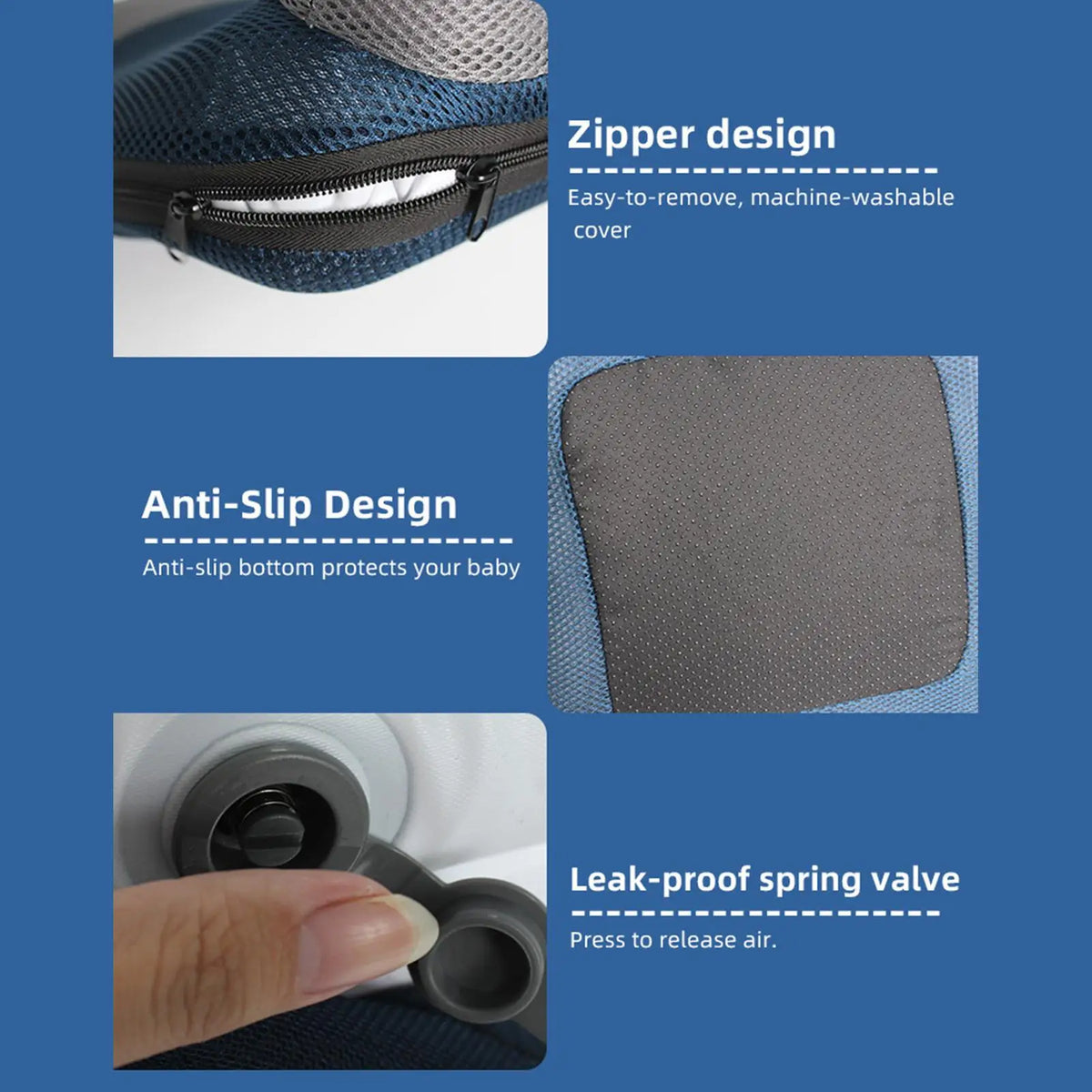 Inflatable Car Seat Booster Cushion – Waterproof Height Lift Car Seat Cushion Richie's