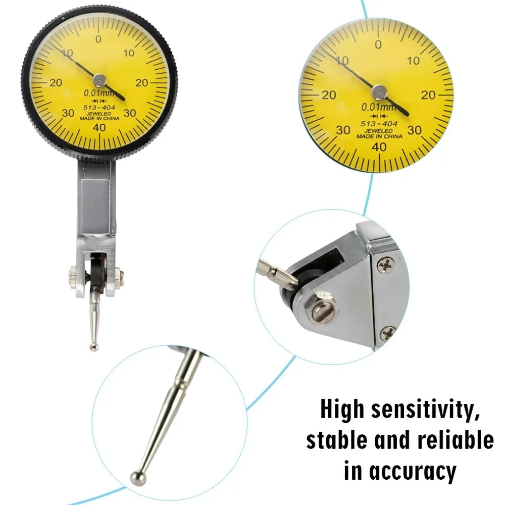 Magnetic Stand Base & Dial Indicator Gauge Measurement Tool Set Dial Indicator Set Richie's