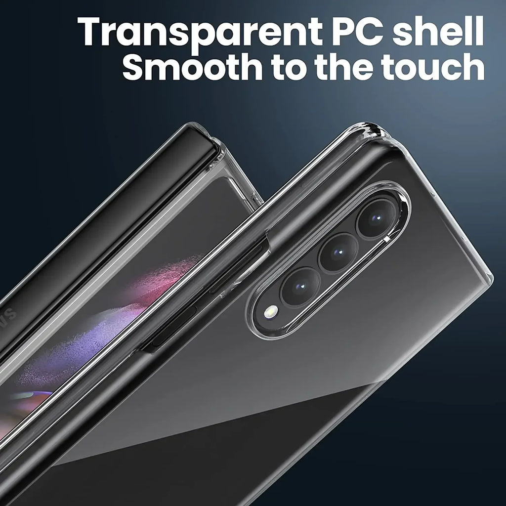 Samsung Galaxy Z Fold 8/7/6/5/4/3 Transparent Hard PC Case Phone Bumper Case Richie's