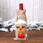 Christmas Wine Bottle Bags – Santa, Plaid & Floral | 1 or 3 Pcs Holiday Bottle Bag Richie's 1pc