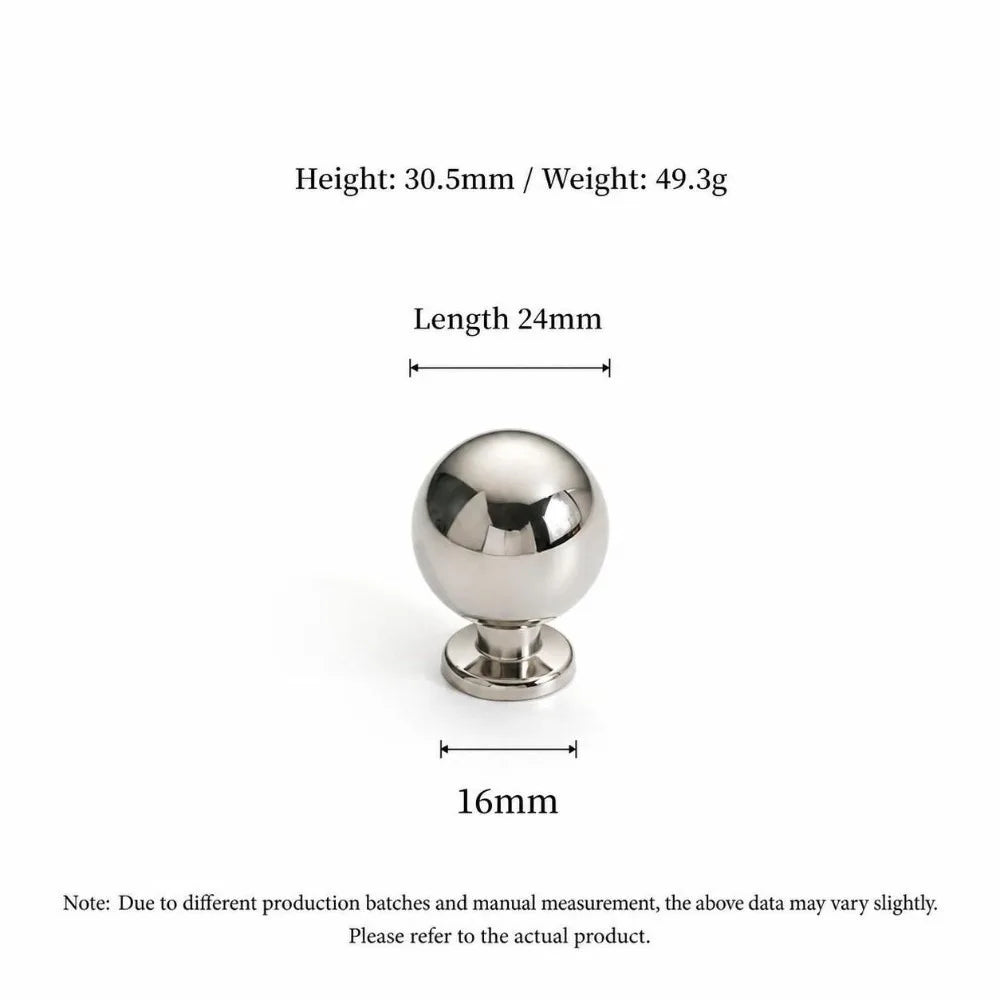 Zinc Alloy Cabinet Pull Handles | Beaded Bar Drawer Pulls Cabinet Pull Handles Richie's Round Knob-Silver