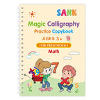 Reusable Magic Practice Copybook for Kids – English Writing Kids Practice Copybook Richie's Math 1pc