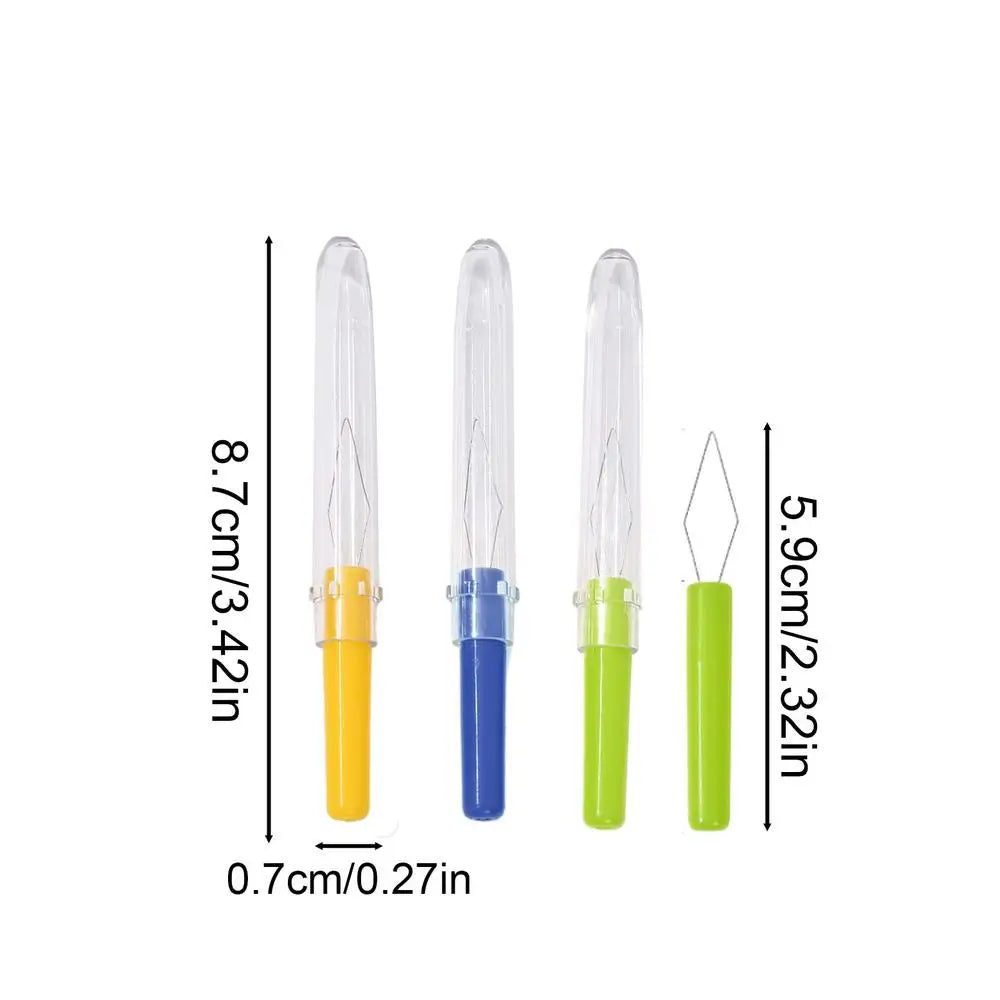3-Pack Automatic Needle Threader with Cover | Sewing Tool Needle Threader Richie's Random Color