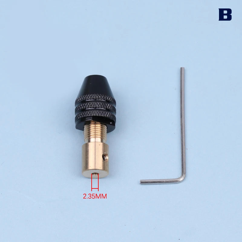 Mini Drill Chuck 0.3–3.4mm Collet Clamp for Micro Motors Mini Drill Chuck Richie's B-2.35mm