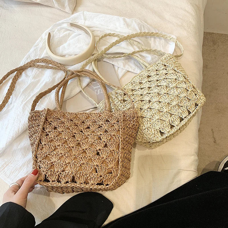 Women's Woven Crochet Crossbody Phone Bag – Lightweight Braided Crossbody Shoulder Bag Richie's