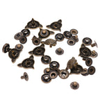 10-Set Zinc Alloy Fox Snap Buckles for Bag Making & Sewing Snap Buckle Set Richie's
