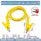 Banana Plug to Crocodile Clip Test Wire Set – Red & Black Test Lead Set Richie's A to A Yellow 1PCS