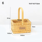 Mini Handwoven Dollhouse Wicker Basket – DIY Flower Basket Miniature Wicker Basket Richie's 6