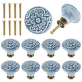 10 Pcs Vintage Ceramic Cabinet Knobs – Round Drawer Pulls Cabinet Knobs Richie's 10PCS