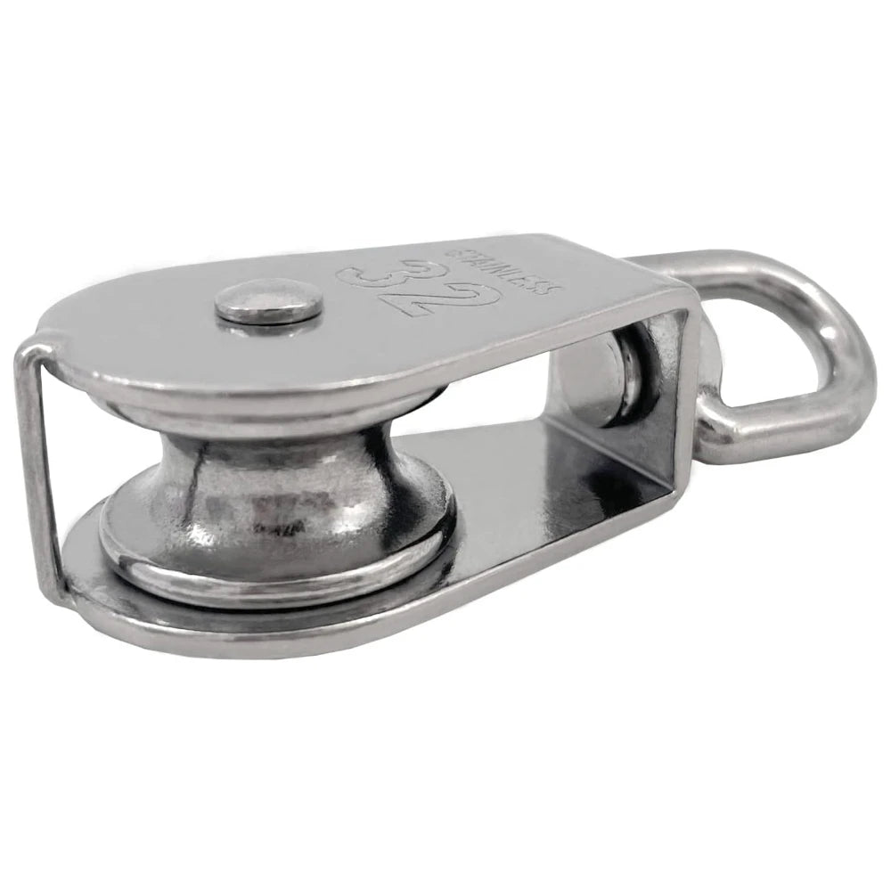 M32 Stainless Steel Single Pulley Block 551 lbs – 2 Pack Pulley Block Richie's