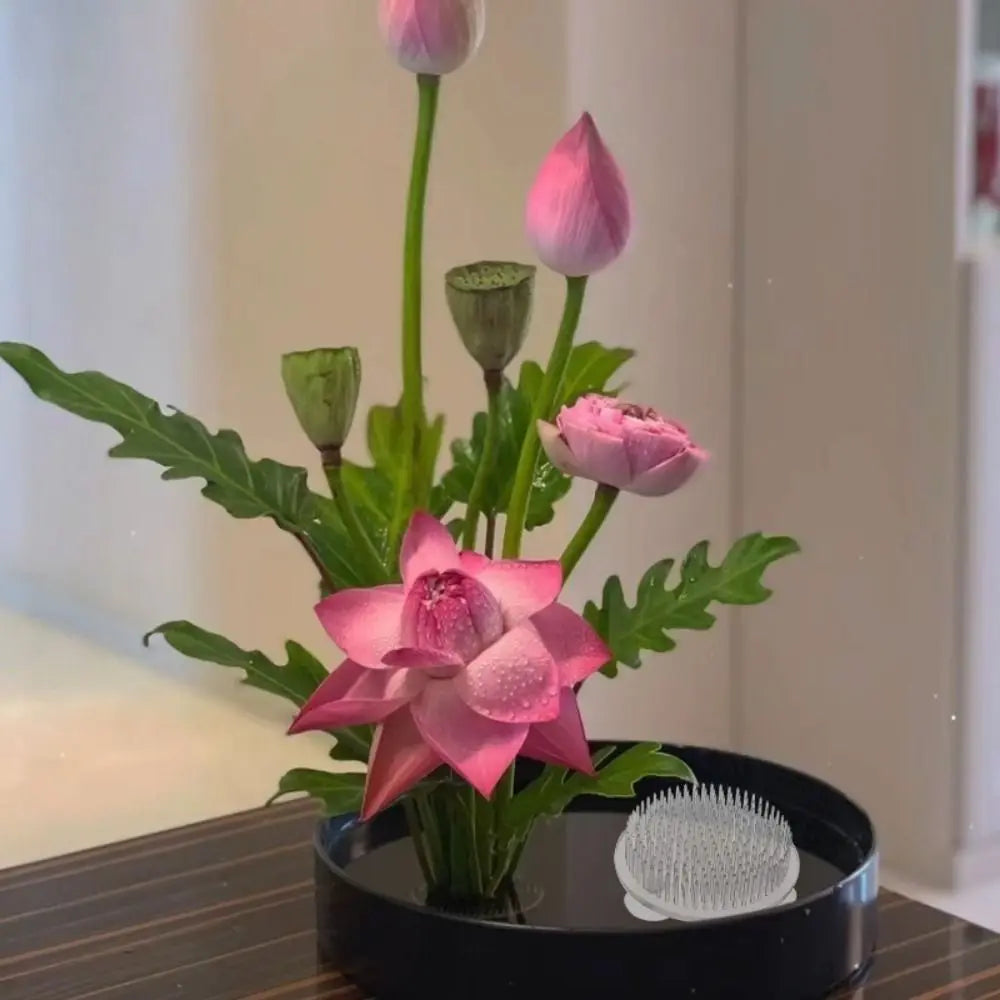 Transparent Ikebana Stem Holder – Floral Arrangement Base Floral Arrangement Tool Richie's