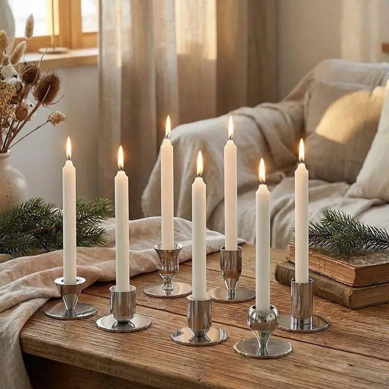 Elegant Metal Candlestick Holder Vintage Tabletop Candle Stand Candle Holder Richie's