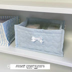 Square Wicker Cotton Storage Basket – Floral Stripe Organizer Storage Basket Richie's 07