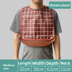 Waterproof Adult Bib Washable Dining Apron S/M/L Adjustable Adult Dining Bib Richie's Coffee-M