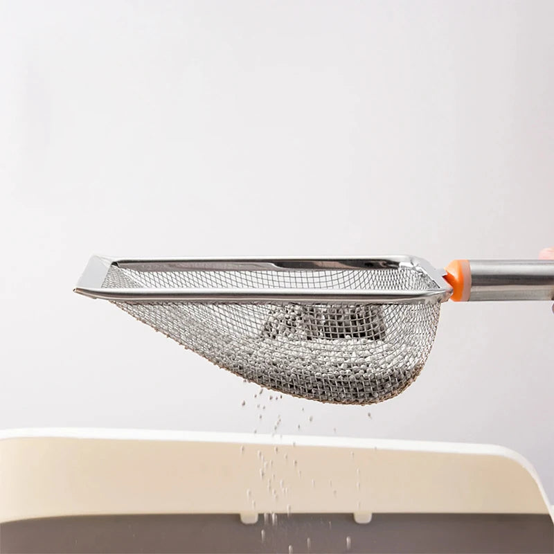 Stainless Steel Fine Mesh Cat Litter Scoop – Non-Stick & Durable Cat Litter Scoop Richie's