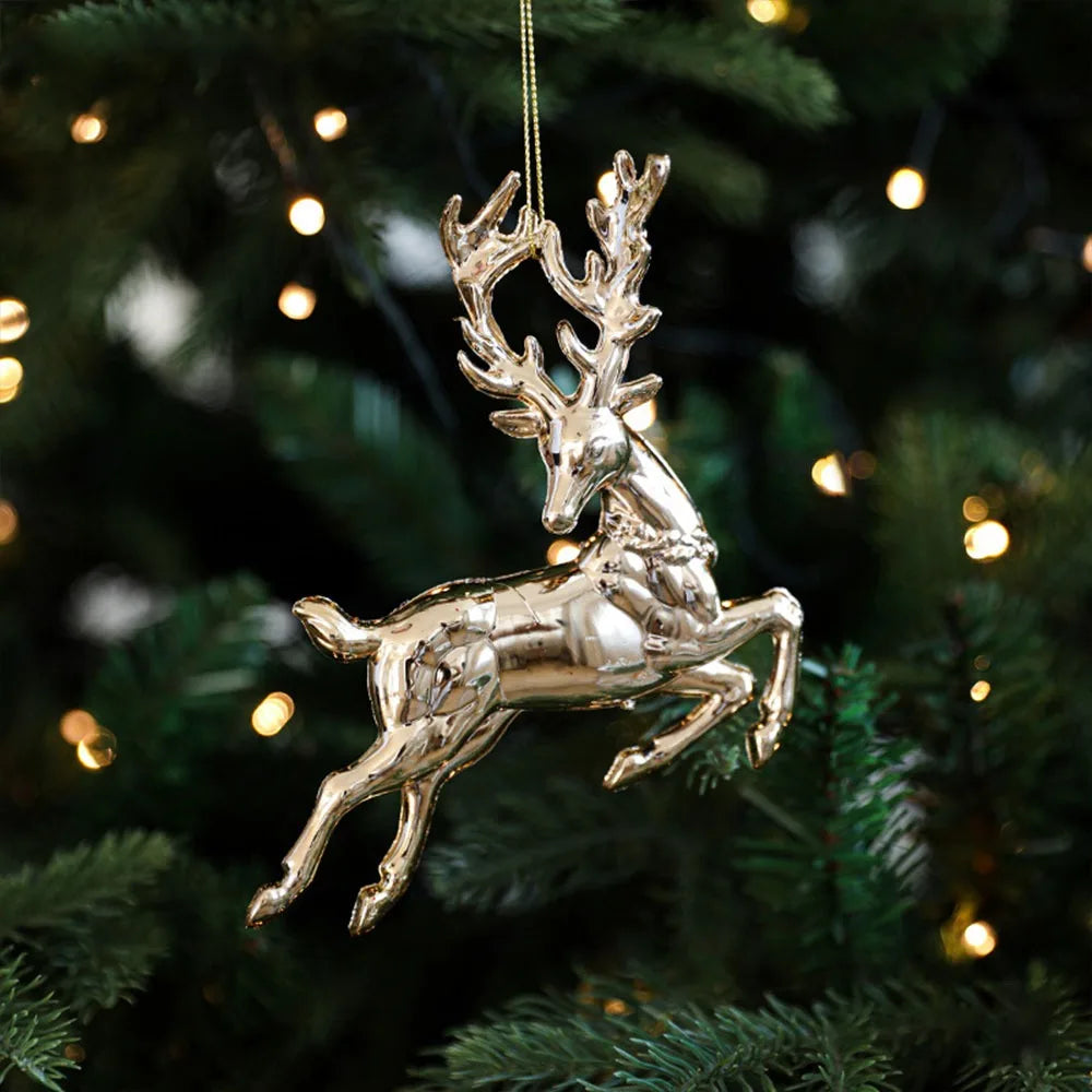 Gold Angel & Snowflake Christmas Tree Hanging Ornaments Christmas Ornaments Richie's deer