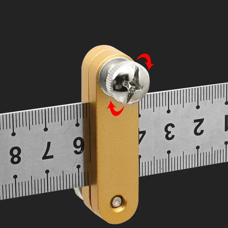 Steel Ruler Positioning Block Woodworking Line Marking Gauge Marking Gauge Richie's