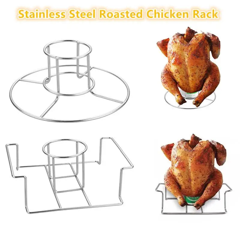 Stainless Steel Vertical Chicken Roaster Rack – BBQ & Oven Chicken Roaster Rack Richie's
