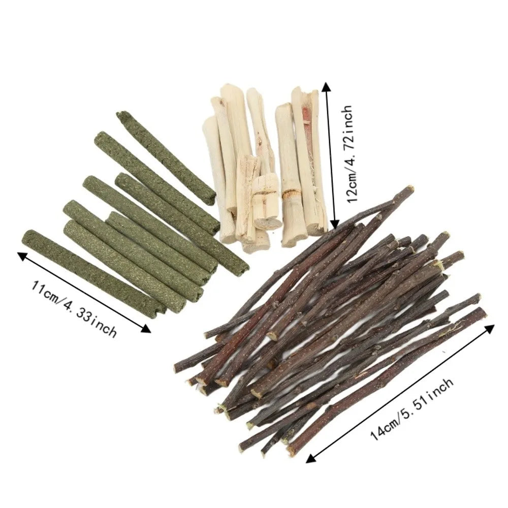 200g Mixed Wood Chew Stick Set for Hamsters & Small Pets Small Pet Chew Sticks Richie's