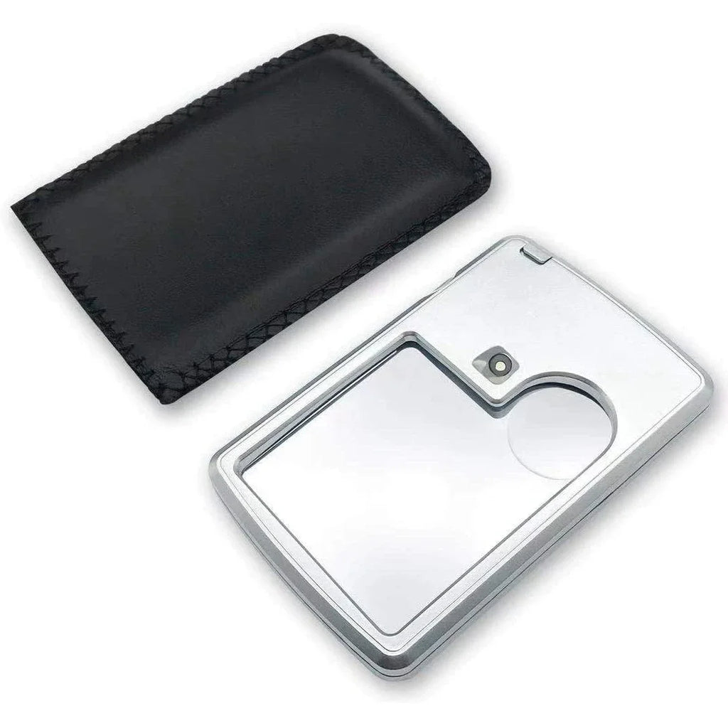 6X 3X LED Magnifying Glass Loupe – Pocket Magnifier Magnifying Glass Loupe Richie's Without Battery