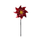 Reflective Bird Repeller Pinwheel Windmill Spinner Garden Decor Bird Deterrent Spinner Richie's red