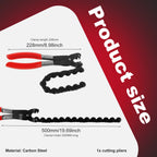 Carbon Steel Chain Exhaust Pipe Cutter 3/4" to 3-1/4" Pipe Cutting Tool Richie's