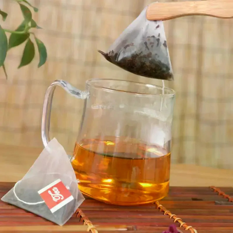 100pcs Disposable Nylon Triangle Tea Bags – Loose Leaf Pouches Tea Filter Bags Richie's