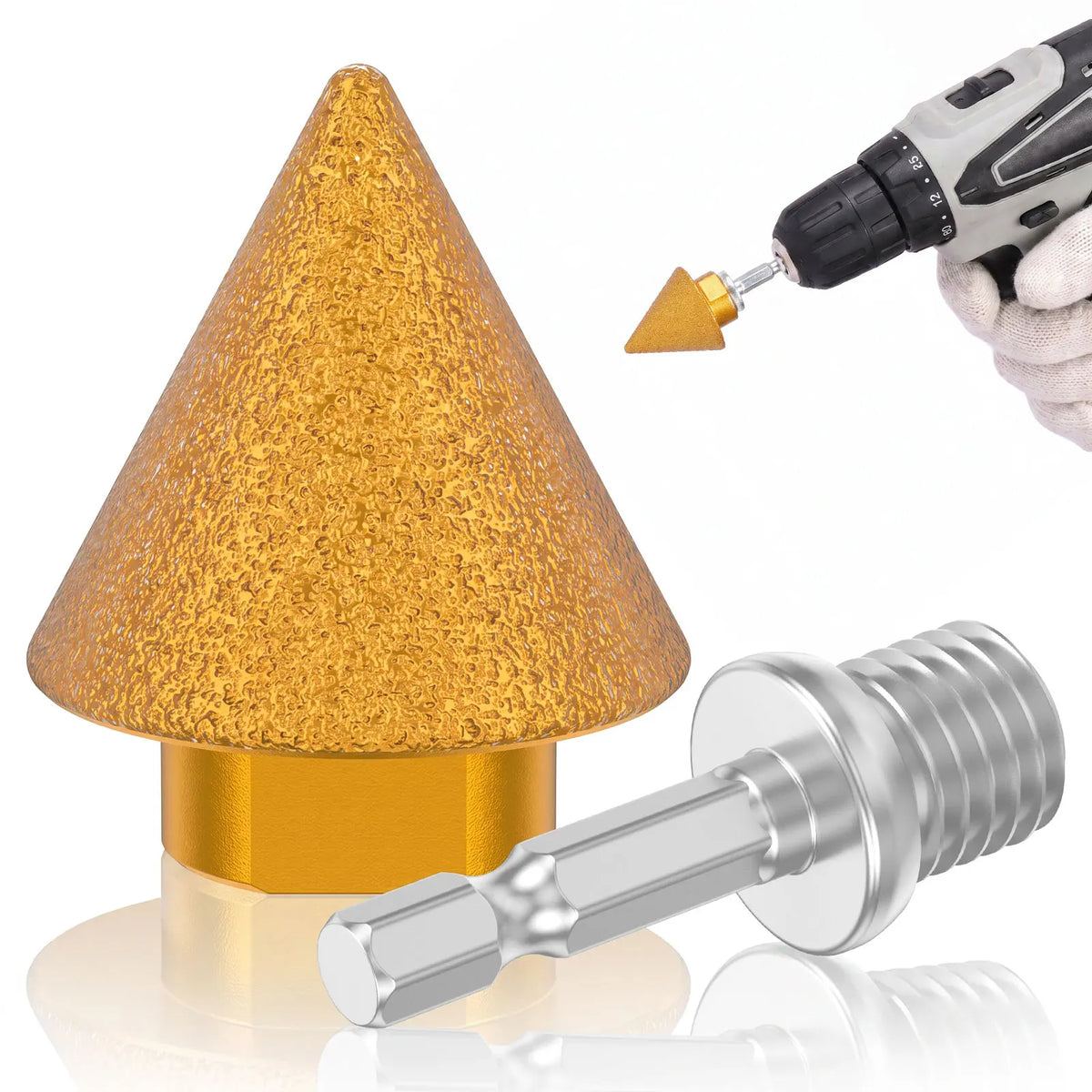 M14 Diamond Chamfer Bit – Cone Grinding Tool for Tile & Marble Diamond Chamfer Bit Richie's
