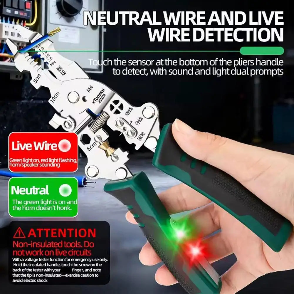 Foldable Wire Stripper & Voltage Tester Pliers | Electrician Tool Wire Stripper Pliers Richie's