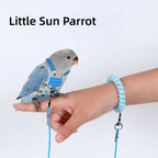 Adjustable Breathable Parrot Flight Harness & Walking Leash Bird Flight Harness Richie's Blue-Style3