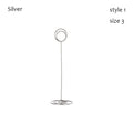 Rose Gold Metal Photo Clip Place Card & Table Number Stand Place Card Holder Richie's silver-style1-size3