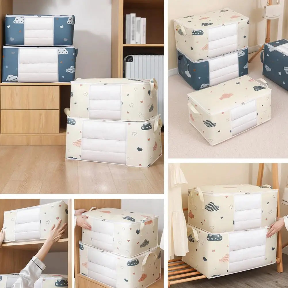 Quilt & Duvet Storage Bag – Moisture-Proof Closet Organizer Bedding Storage Bag Richie's
