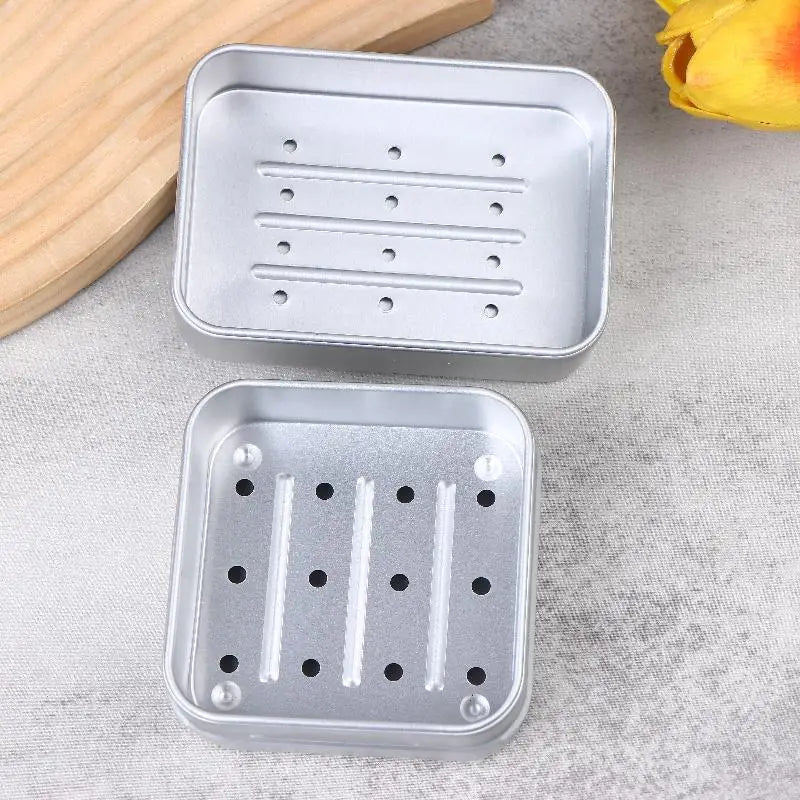 Square Aluminum Soap Box with Lid – Travel Soap Dish Travel Soap Dish Richie's