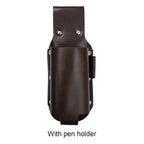 PU Leather Beer Bottle Waist Holster Belt Bag with Pen Holder Waist Belt Bag Richie's Brown