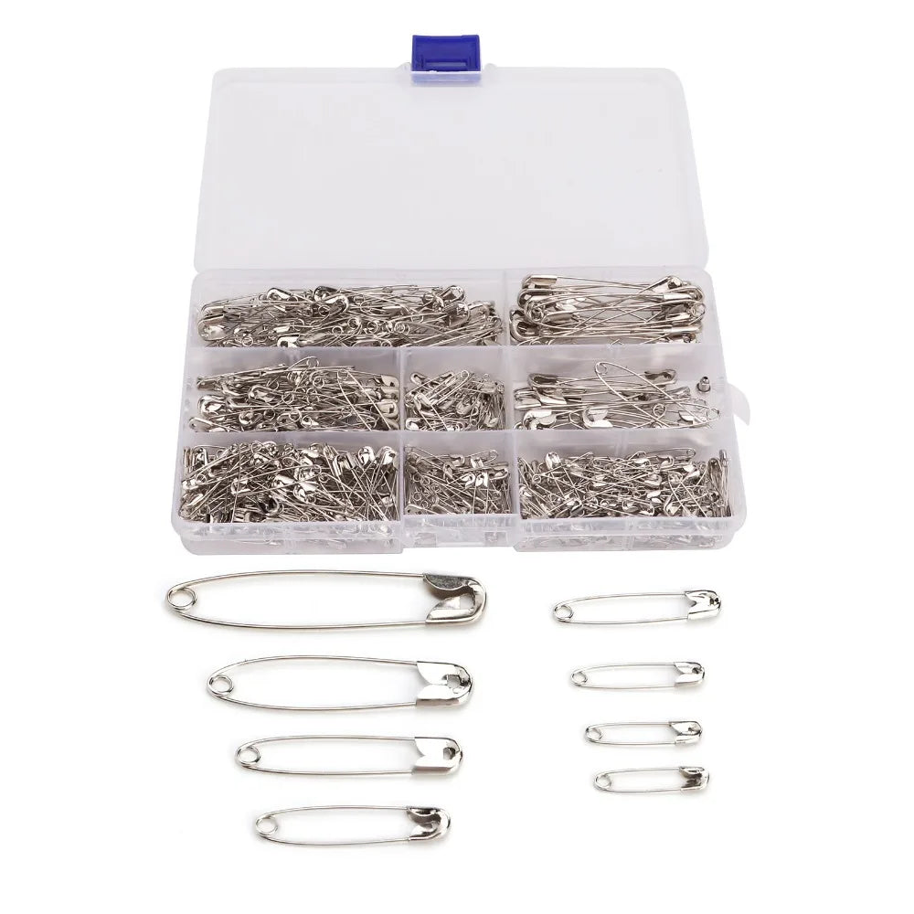 460pcs Bulk Safety Pins Set – 7 Sizes, Sturdy Iron, Reusable Safety Pins Set Richie's